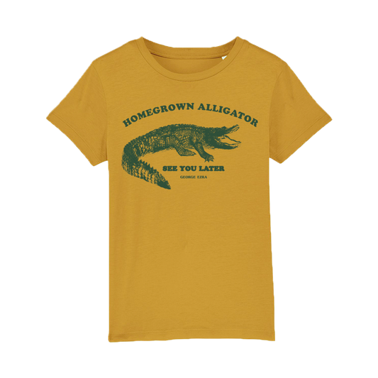 Home Grown Alligator Yellow Childrens Tee