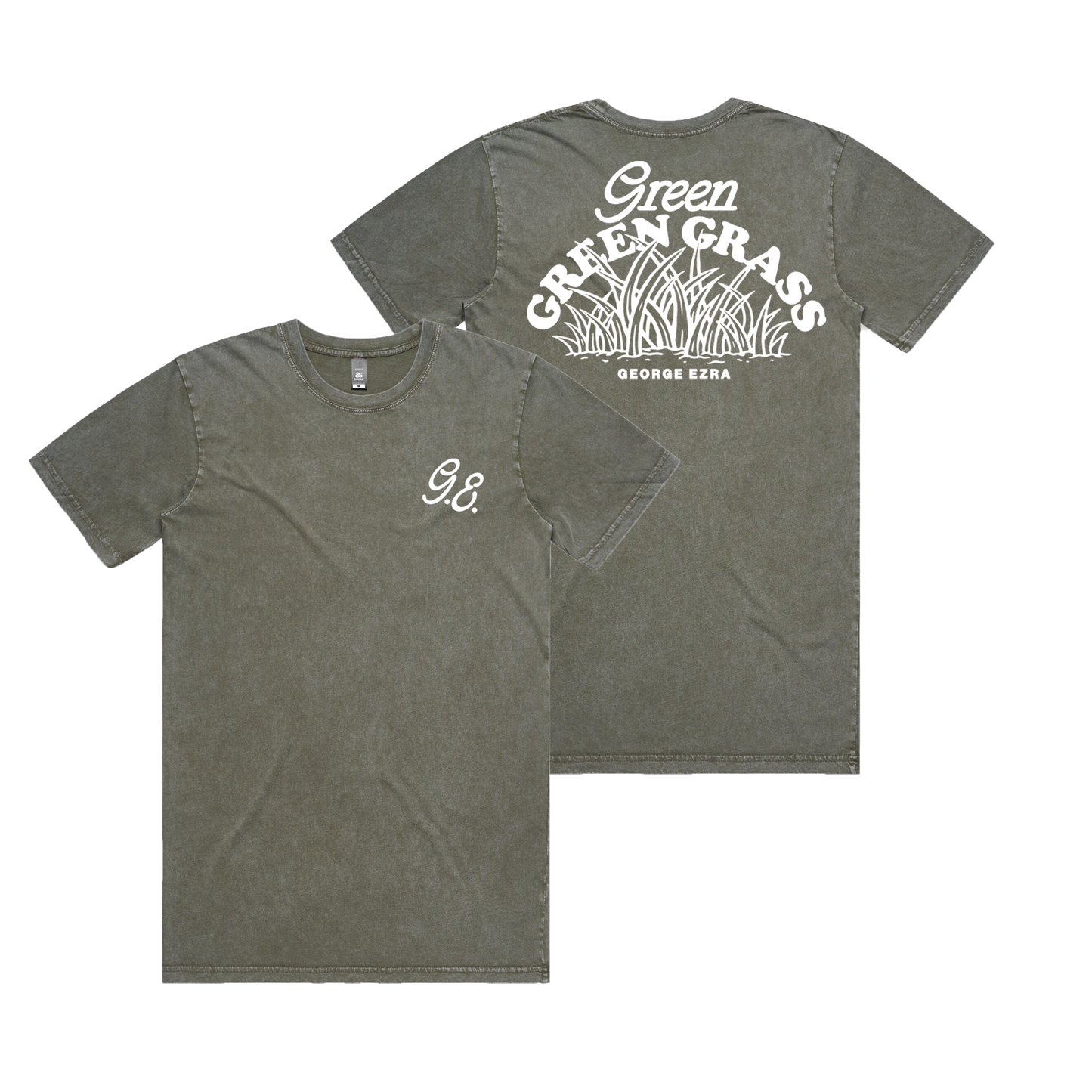 G.E Green Green Grass Stonewash Green Tee