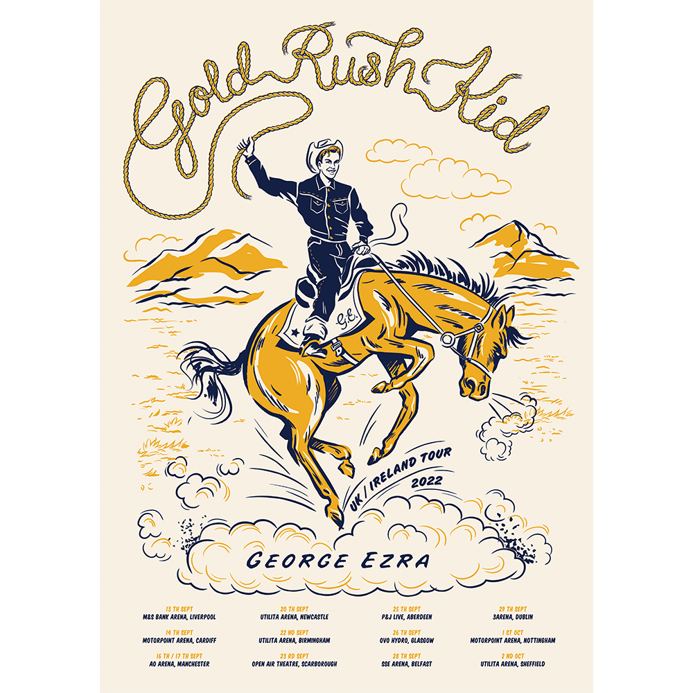 Gold Rush Kid 2022 Tour Poster (A2)